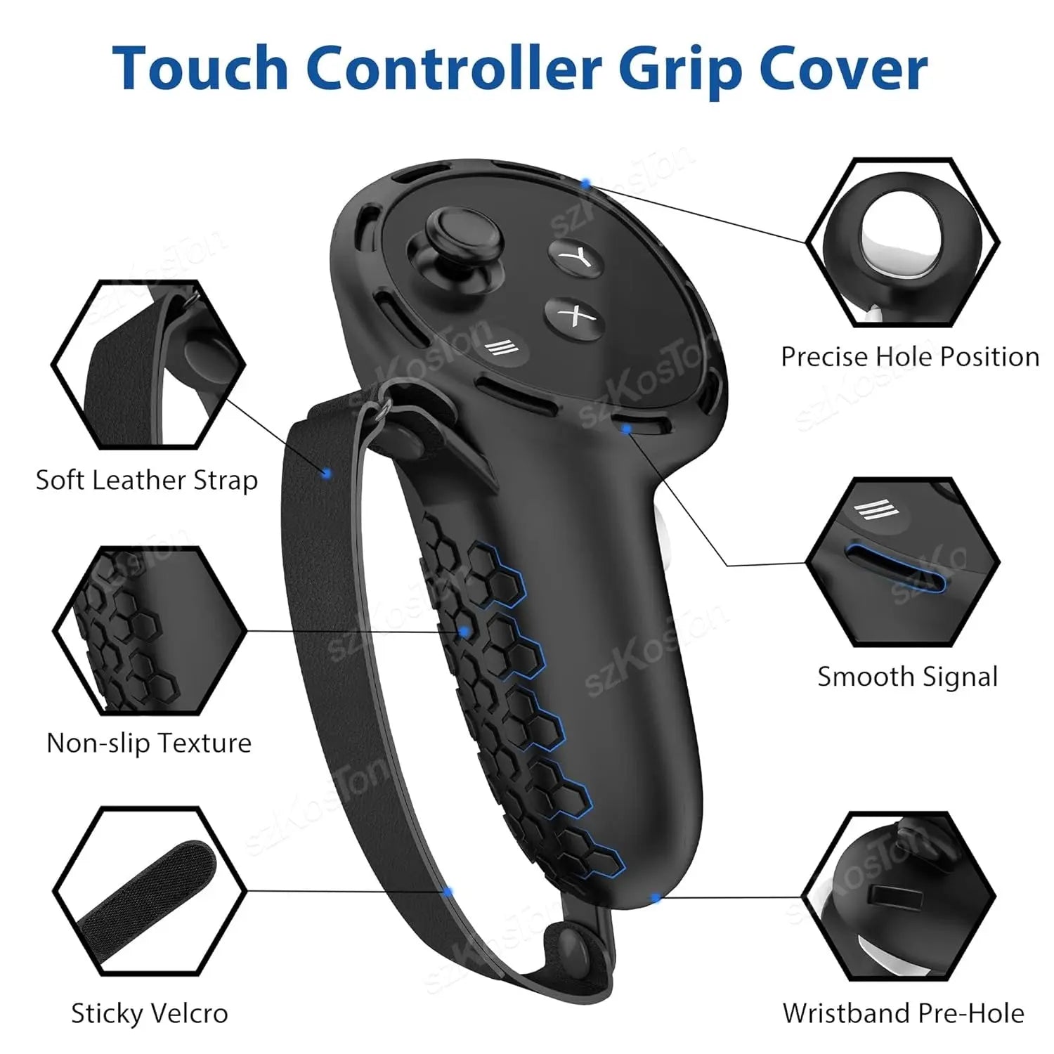 Silicone Grip Cover for Meta Quest 3 Controllers – Anti - Fall & Protective Accessories - Tech Turf